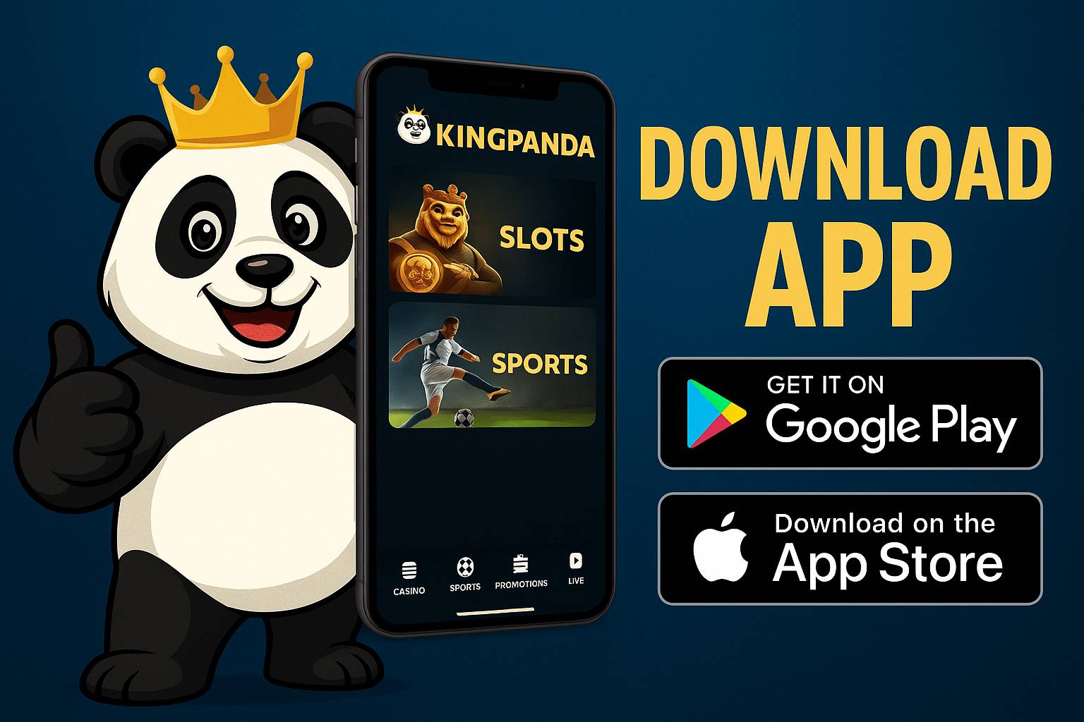 Baixar o KINGPANDACassino App
